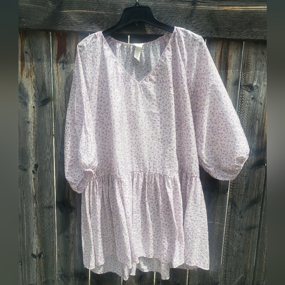 Oversized Airy Lilac Dress